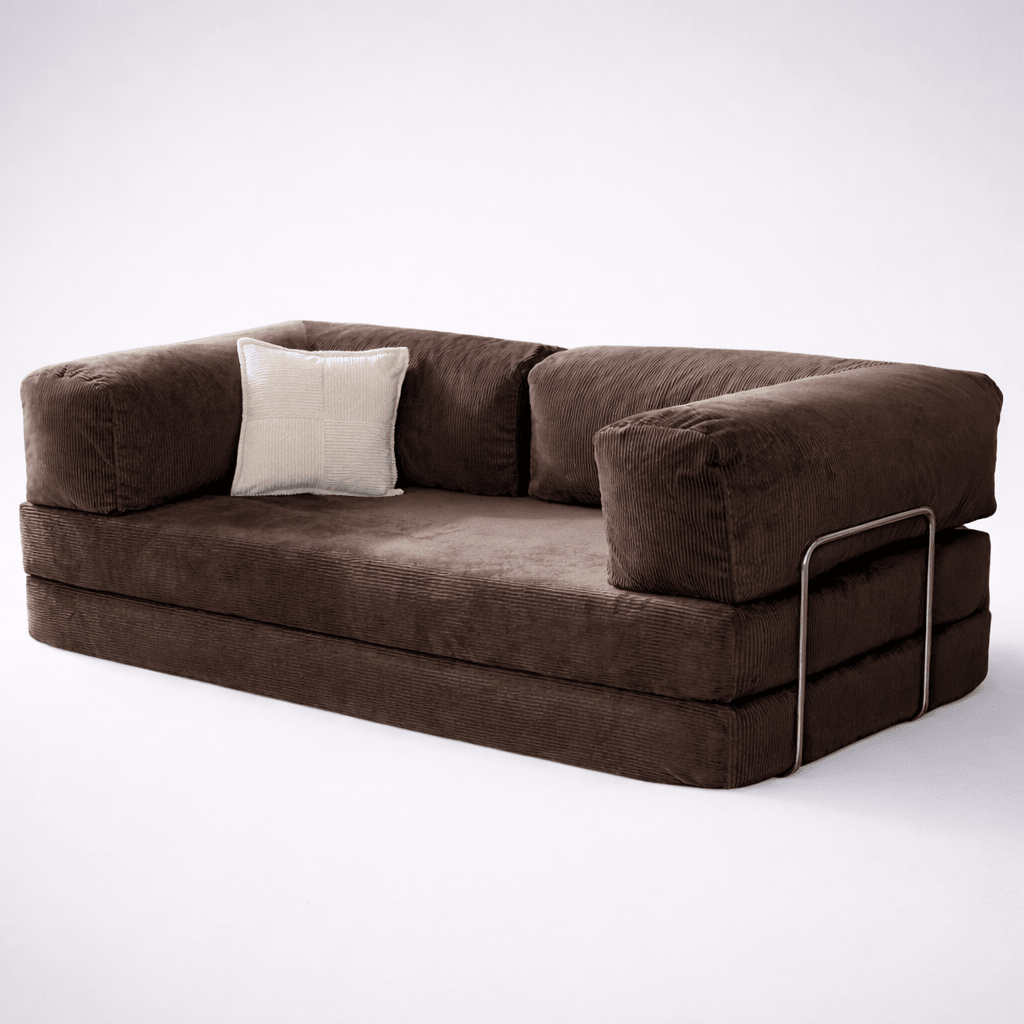 Confex Brown Sofa Bed and Couch - Sofa Luz