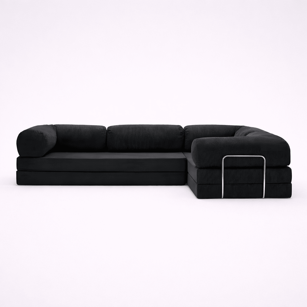 Confex Corner Sofa - Anthracite Corduroy - Sofa Luz