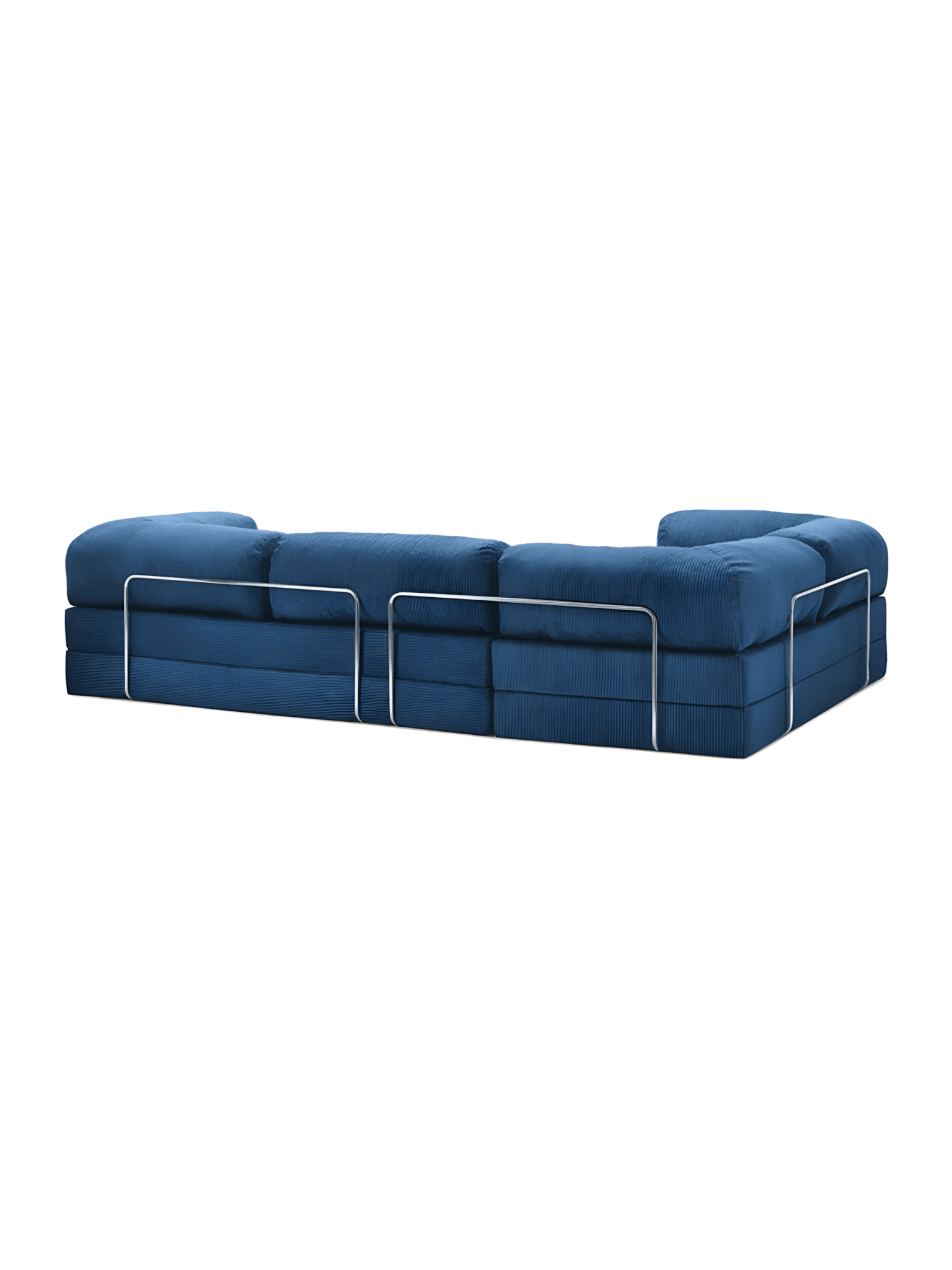 Confex Corner Sofa – Navy Blue Corduroy - Sofa Luz