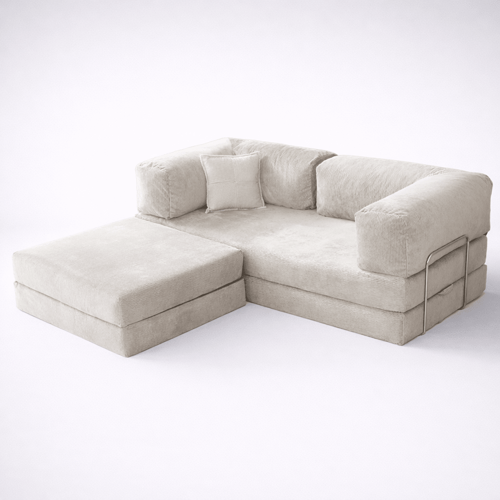 Confex Ivory Sofa Bed and Couch - Sofa Luz