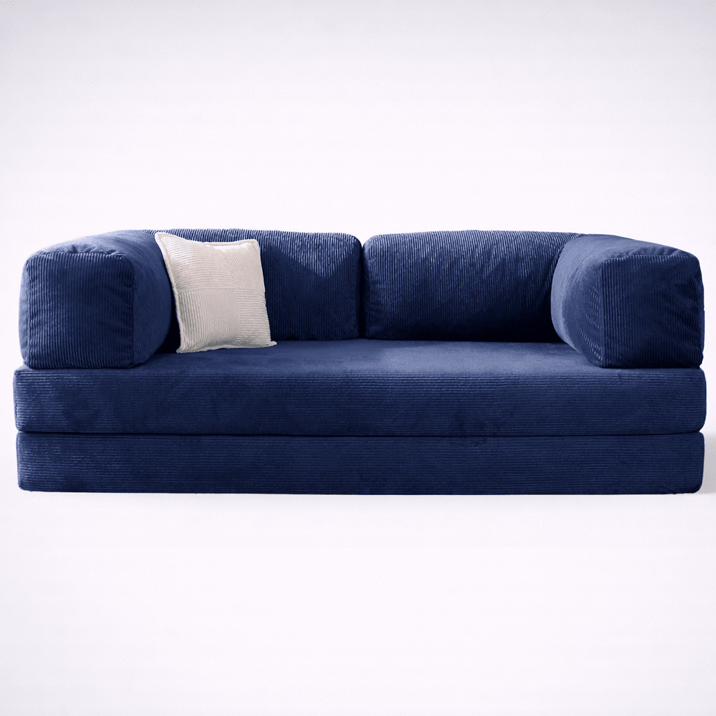Confex Navy Blue Sofa Bed and Couch - Sofa Luz