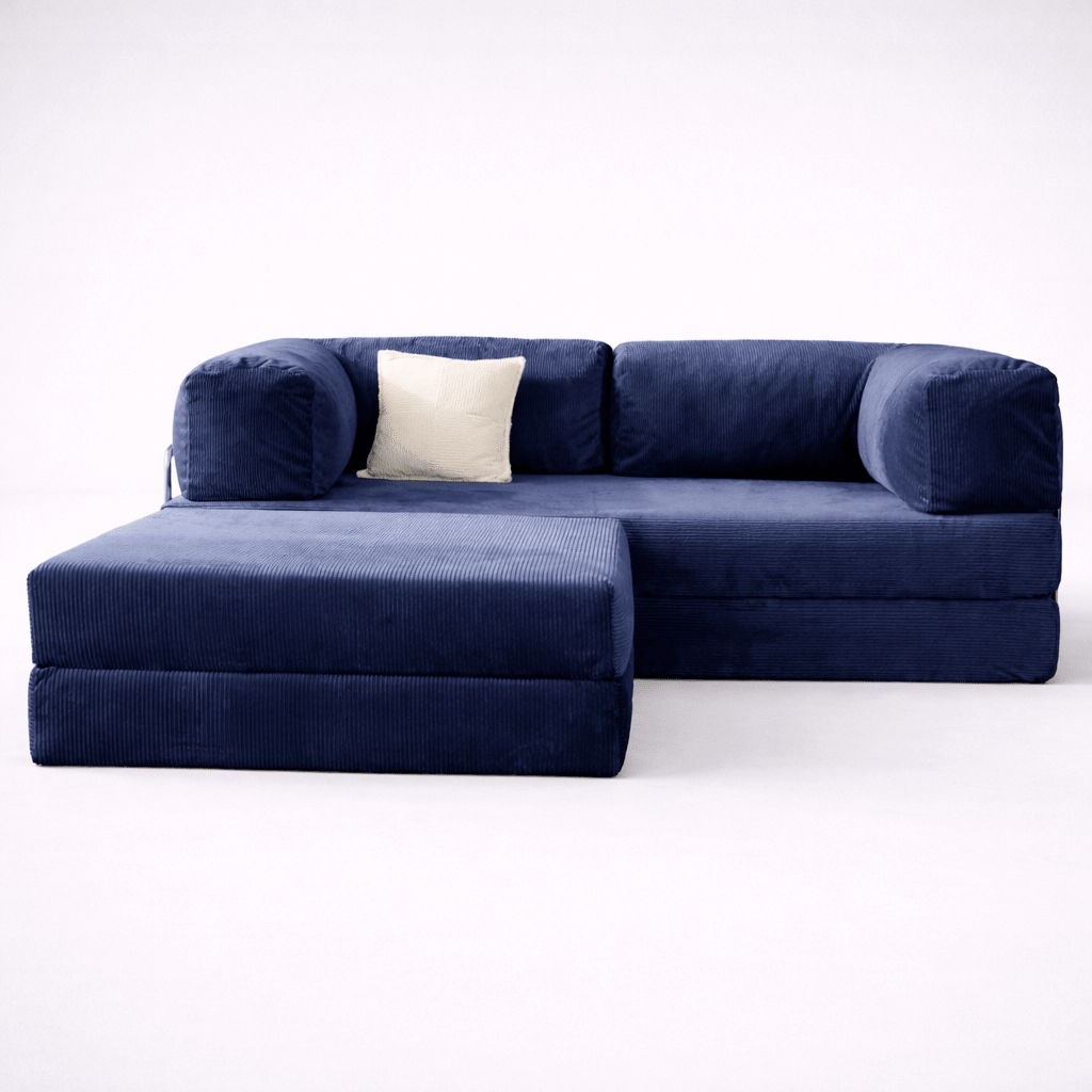 Confex Navy Blue Sofa Bed and Couch - Sofa Luz
