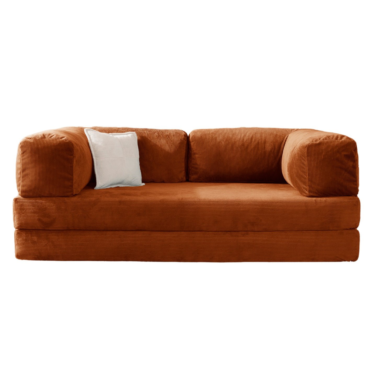 Confex Orange Sectional blends modern design with everyday relaxation and style.