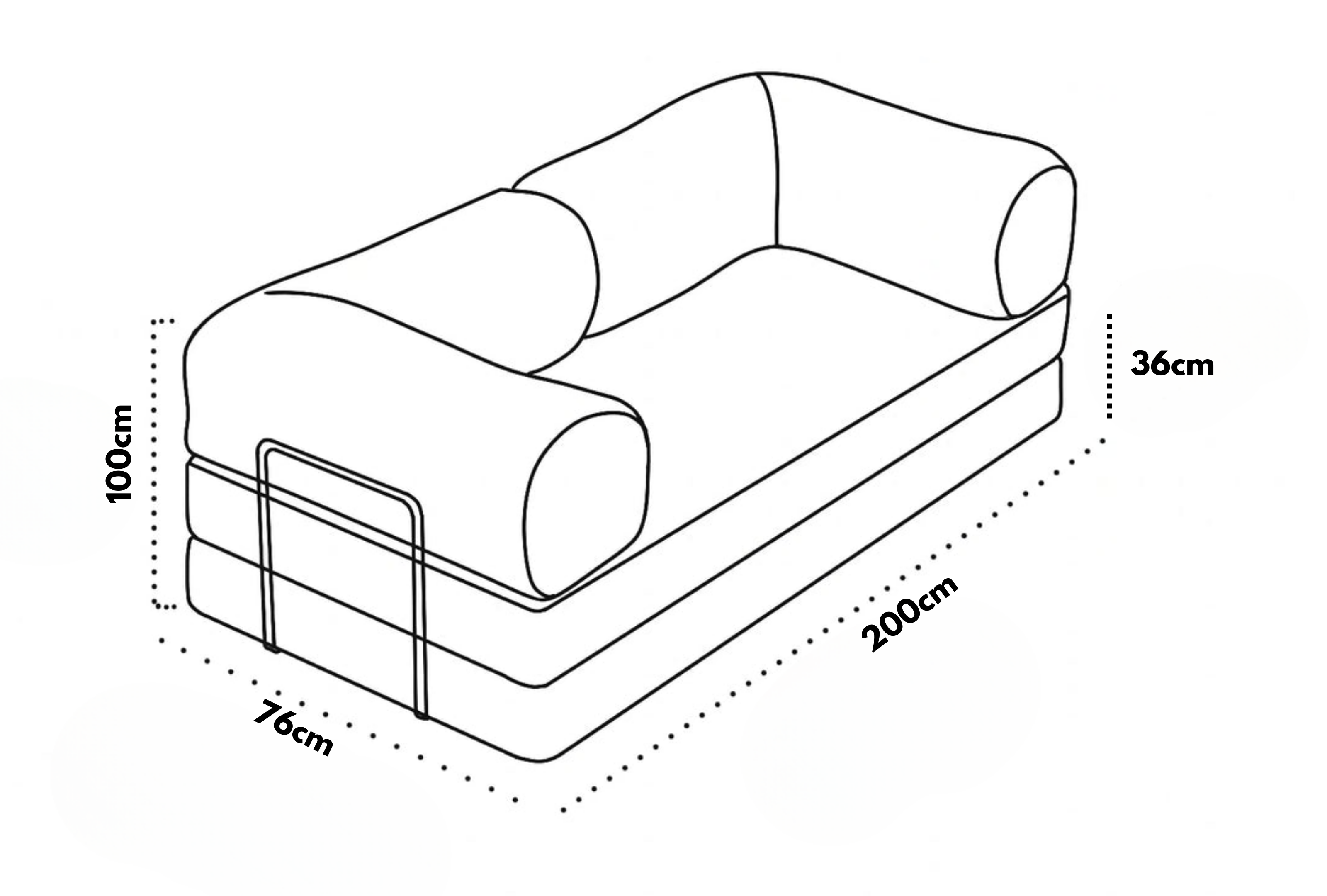 Confex Sofa dimensions
