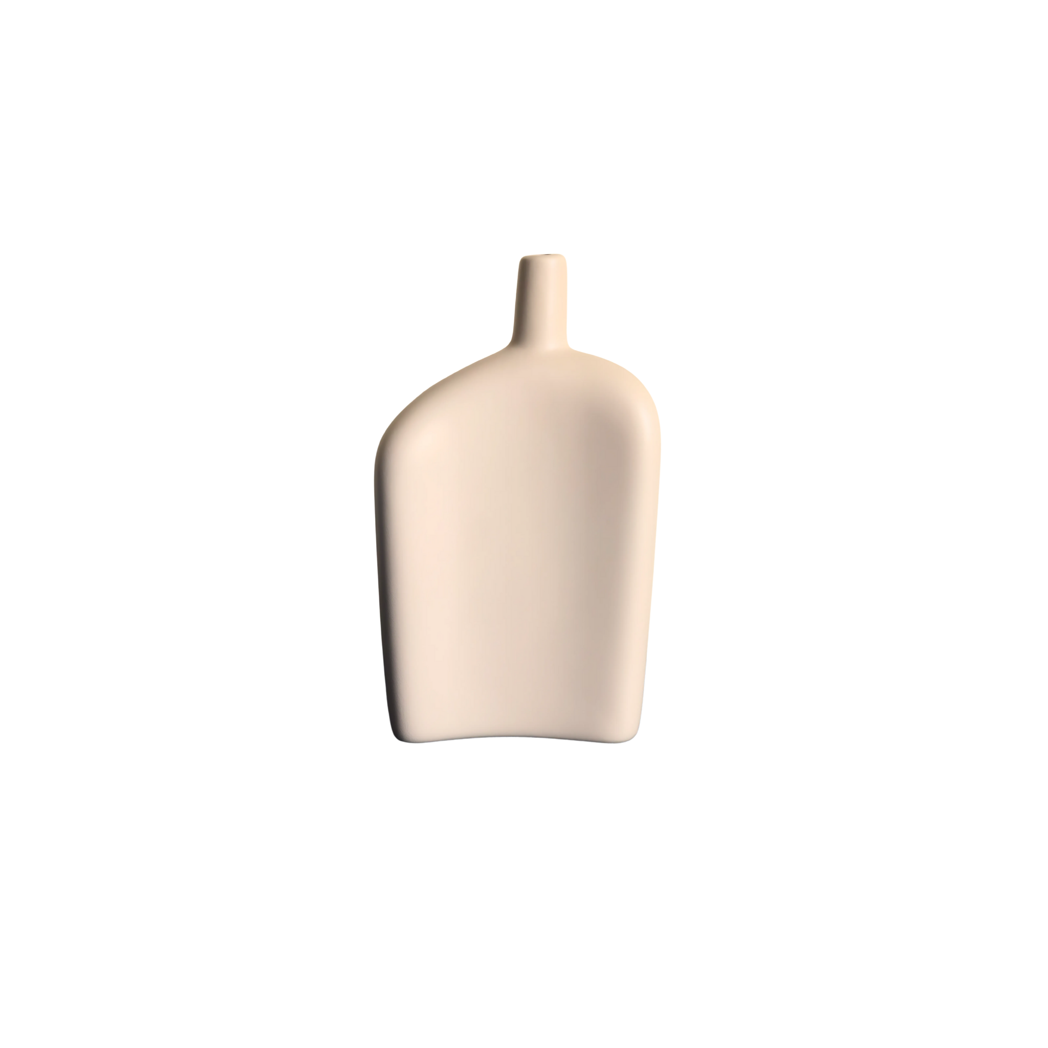 Celora™ – Jarrón de cerámica mate hecho a mano (Beige)