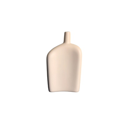 Celora™ – Jarrón de cerámica mate hecho a mano (Beige)