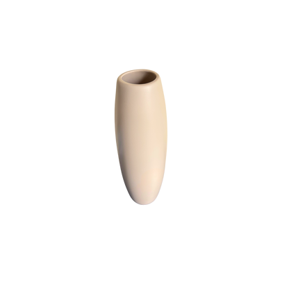 Celora™ – Jarrón de cerámica mate hecho a mano (Beige)