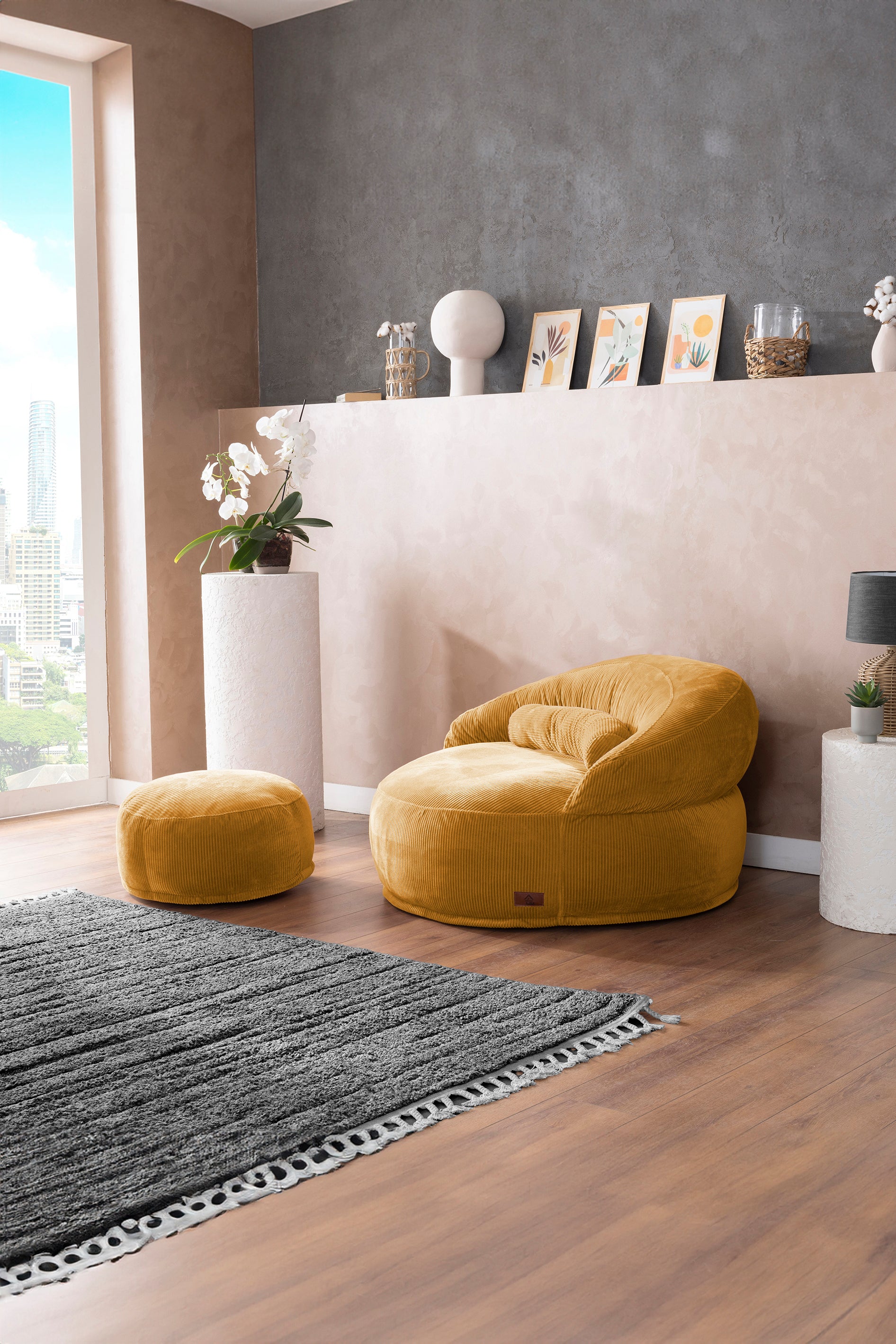 Sofio Poufs Mustard