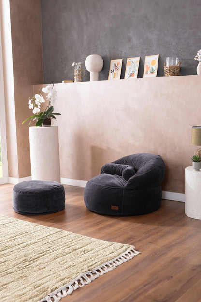 Sofio Poufs Anthracite - Sofa Luz