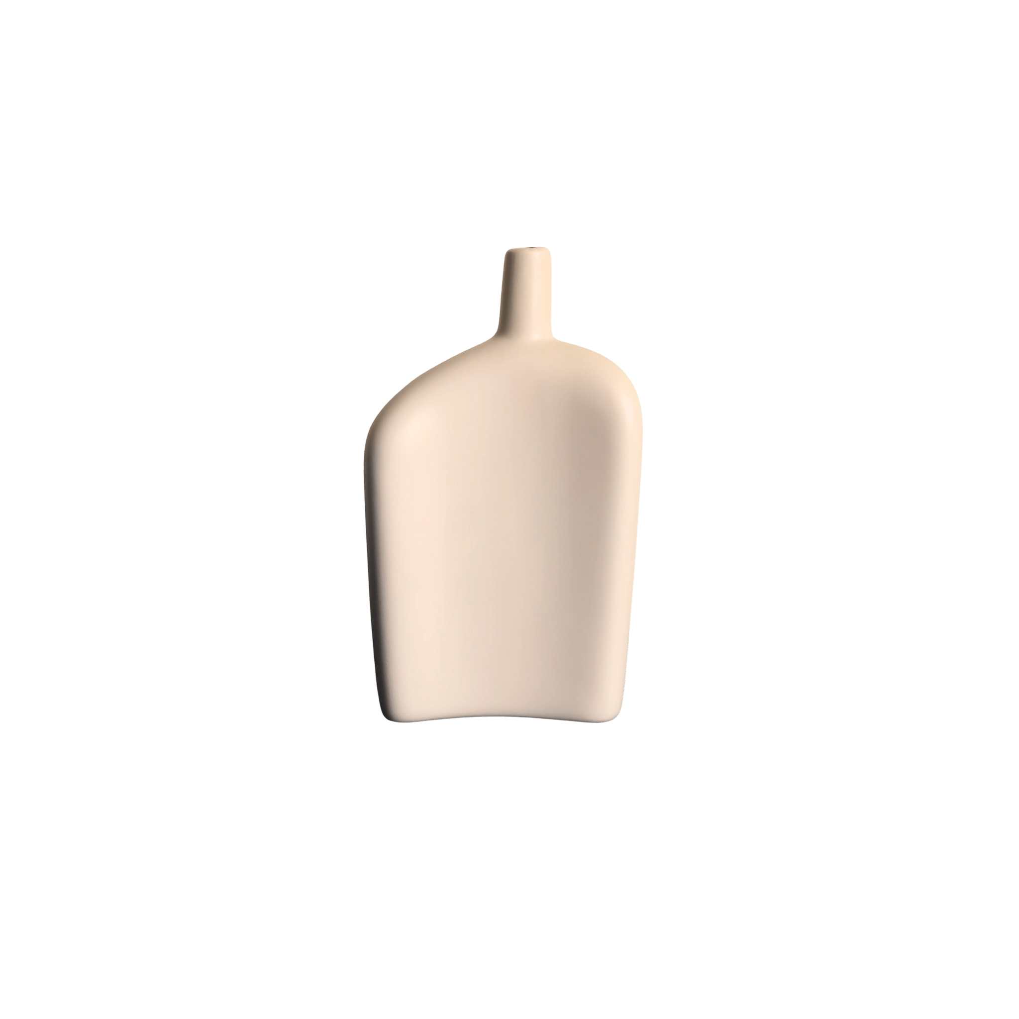 Celora™ – Handcrafted Matte Ceramic Vase (Beige) - Sofa Luz