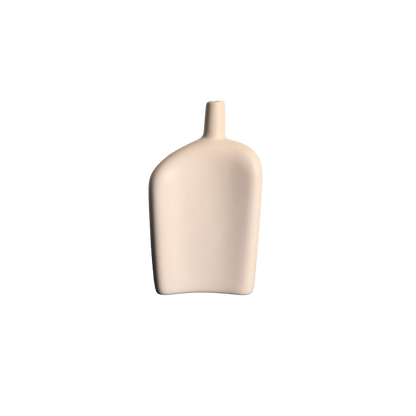 Celora™ – Handcrafted Matte Ceramic Vase (Beige) - Sofa Luz