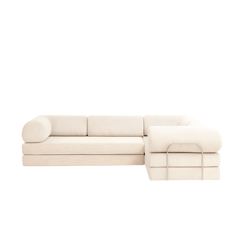 Confex Corner Sofa in Ivory – Foldable