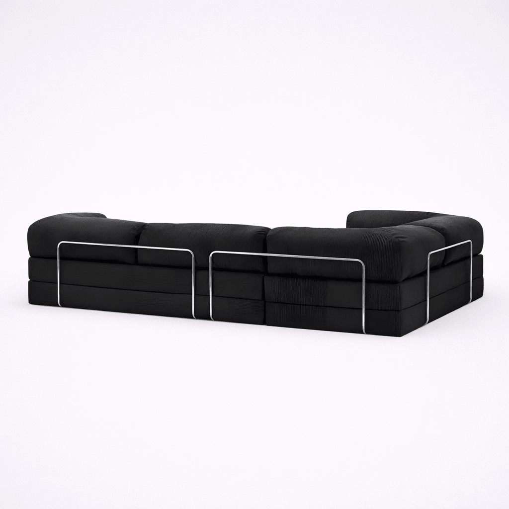 Confex Corner Sofa - Anthracite Corduroy - Sofa Luz