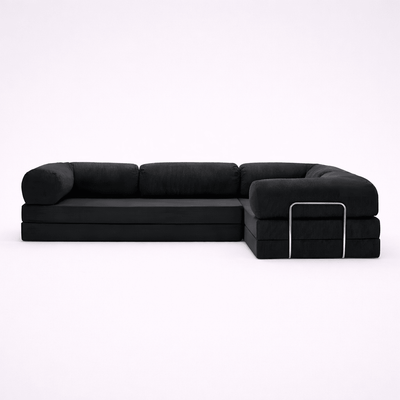 Confex Corner Sofa - Anthracite Corduroy - Sofa Luz