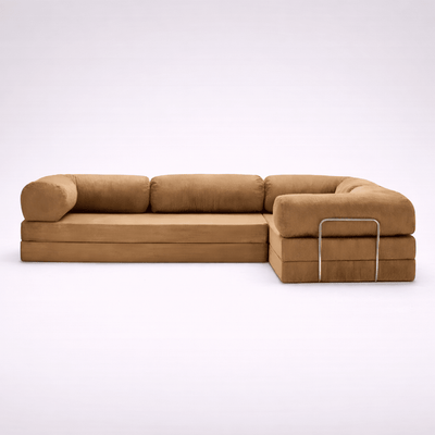 Confex Corner Sofa – Beige Corduroy - Sofa Luz