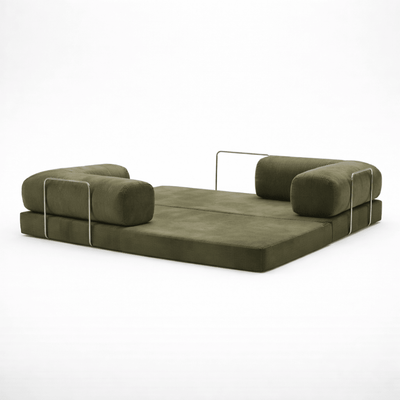 Confex Corner Sofa - Green Corduroy - Sofa Luz