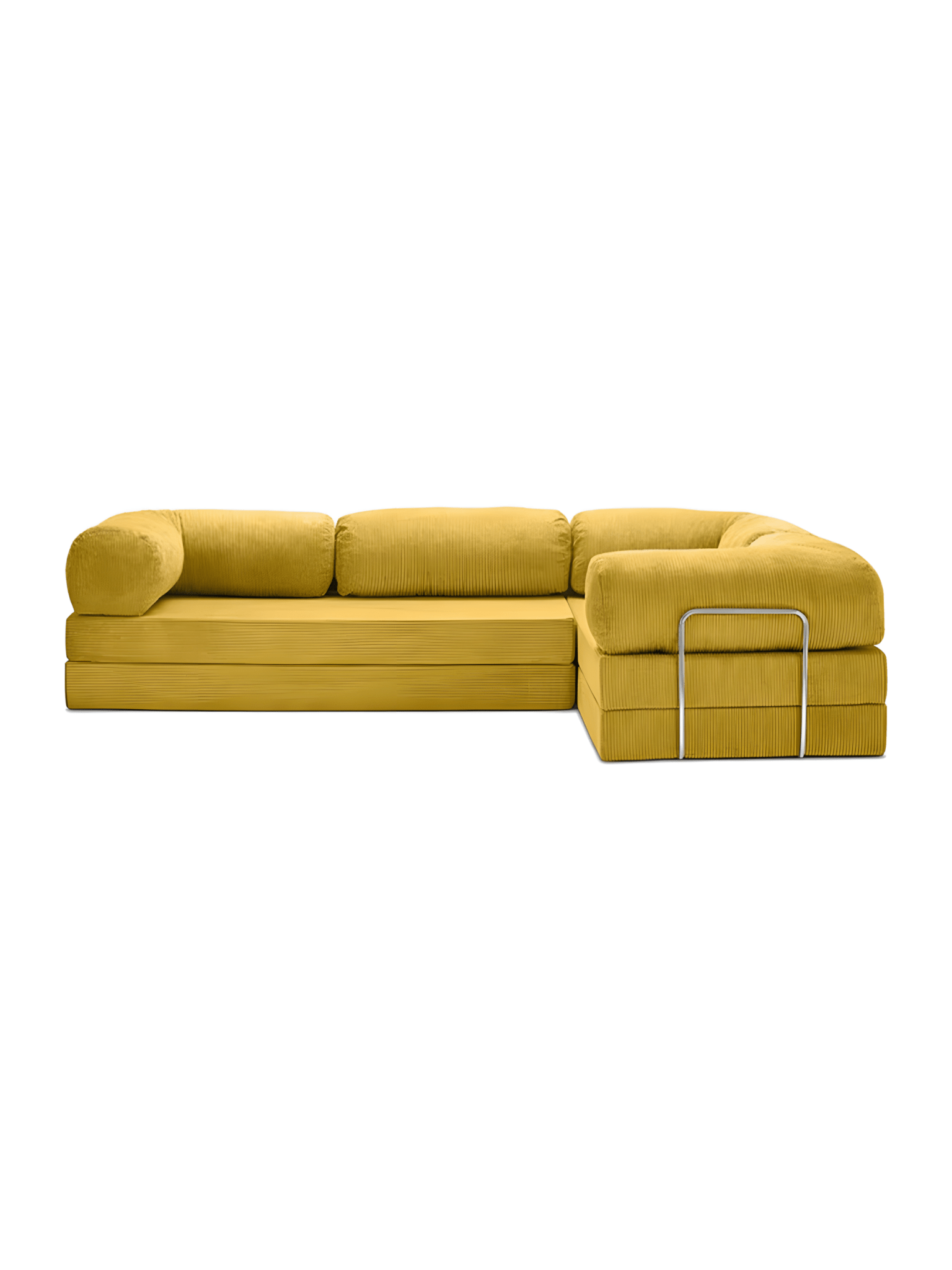 Confex Corner Sofa – Mustard Corduroy - Sofa Luz