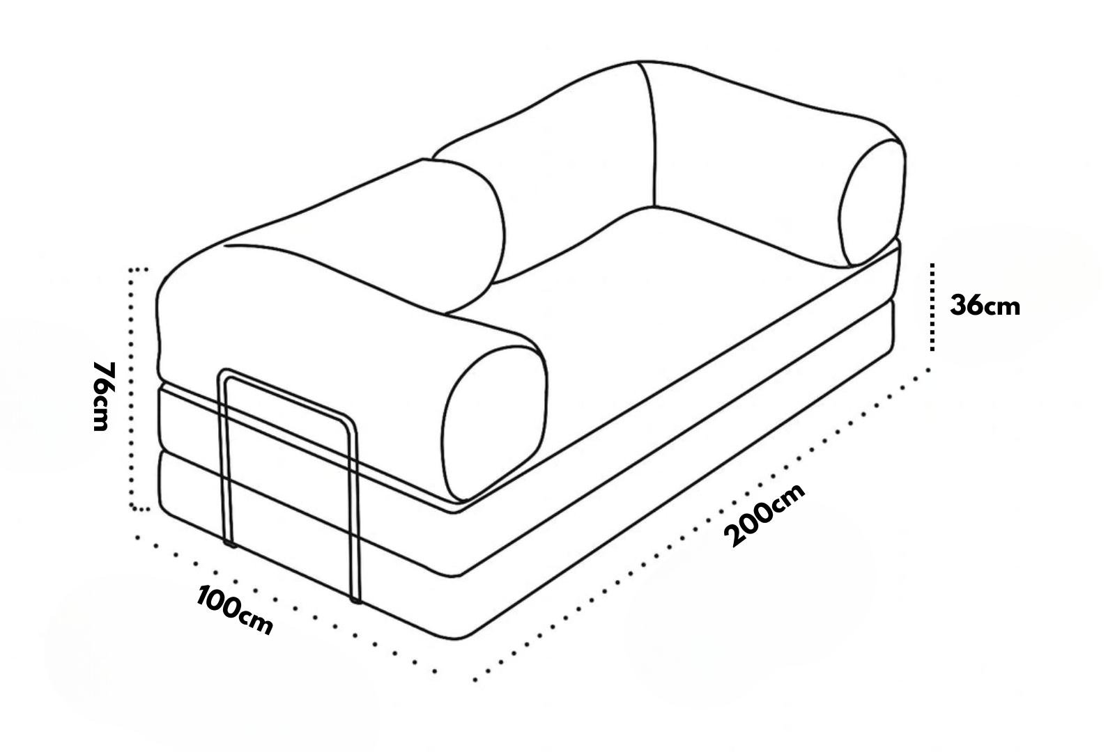 Confex Sofa dimensions