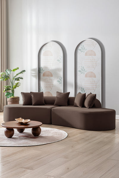 Curvo Sofa Brown
