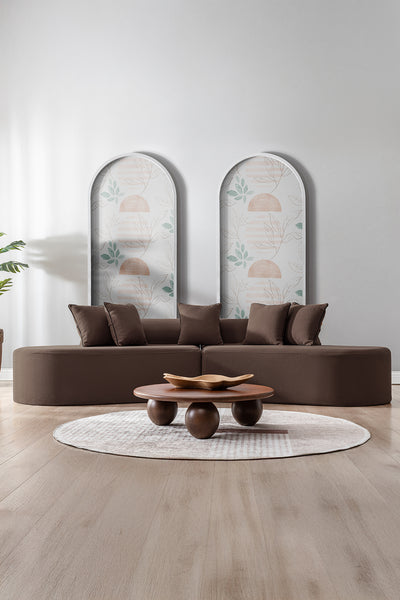 Curvo Sofa Brown