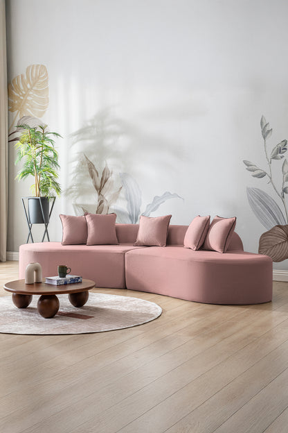 Canapé Courbe Rose
