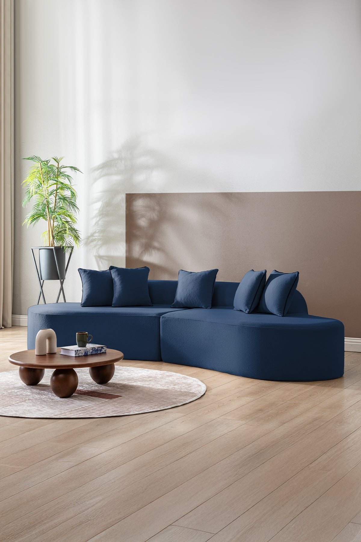 Canapé Curvo Bleu Marine