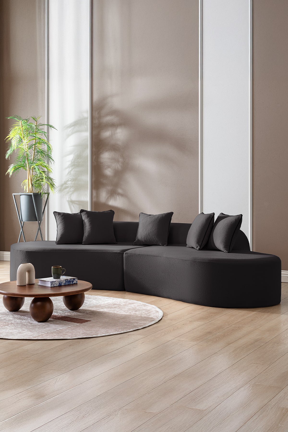 Canapé Curvo Anthracite