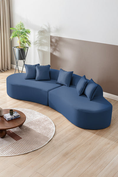 Curvo Sofa Navy Blau