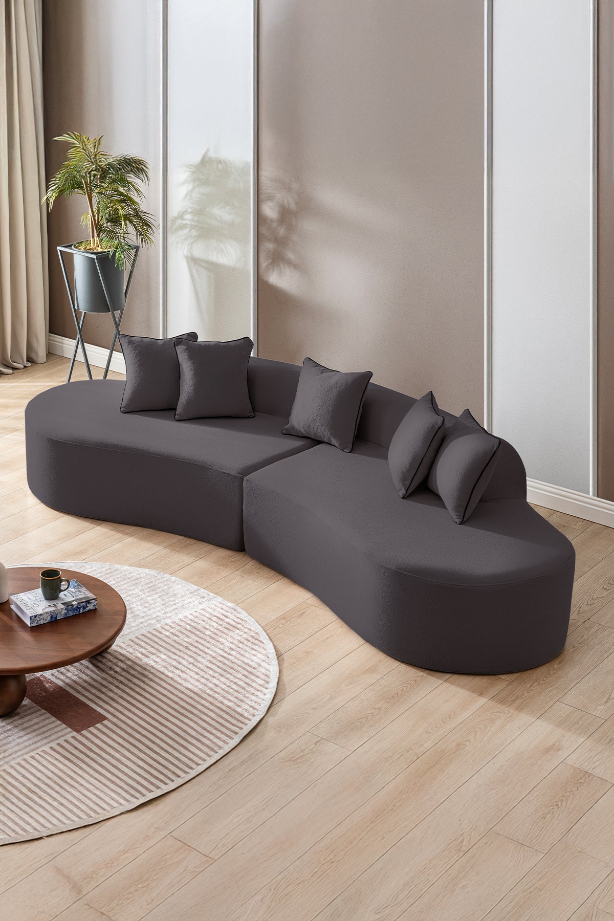 Canapé Curvo Anthracite