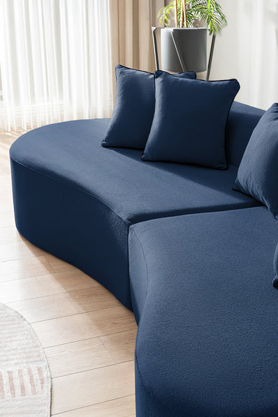 Curvo Sofa Navy Blau