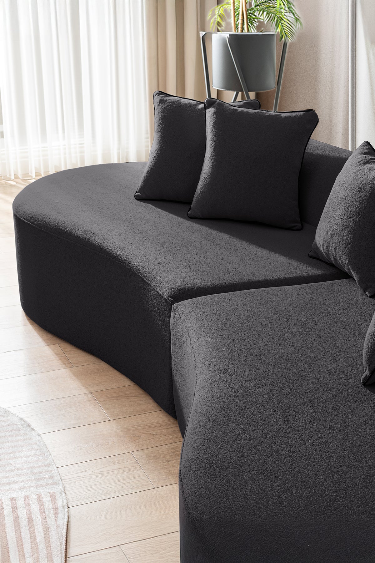 Canapé Curvo Anthracite