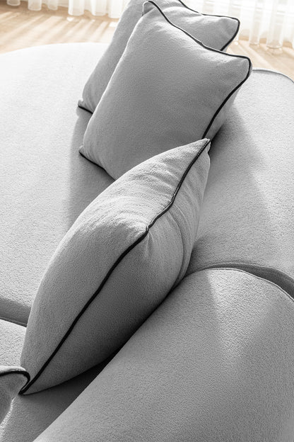 Canapé Courbe Gris