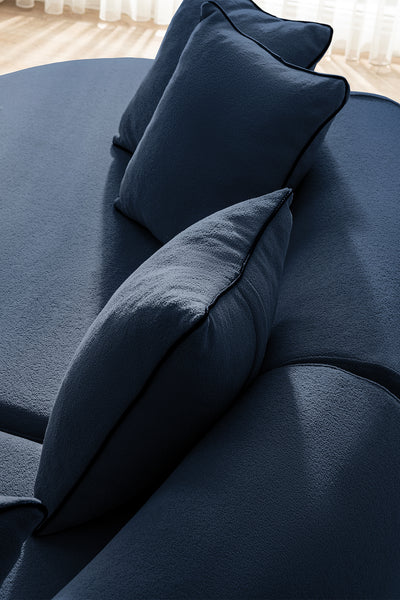 Curvo Sofa Navy Blau